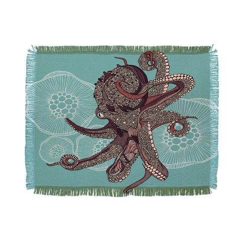 Valentina Ramos Octopus Bloom Throw Blanket