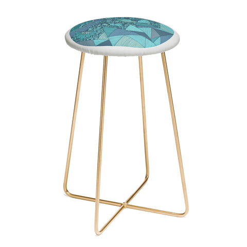 Valentina Ramos Omega Blue Counter Stool