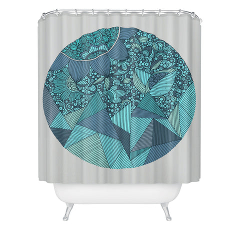 Valentina Ramos Omega Blue Shower Curtain