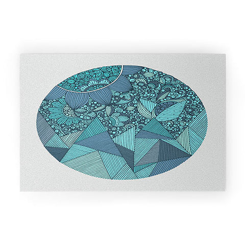 Valentina Ramos Omega Blue Welcome Mat