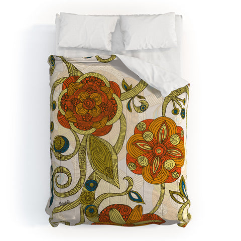 Valentina Ramos Orange Flowers Comforter