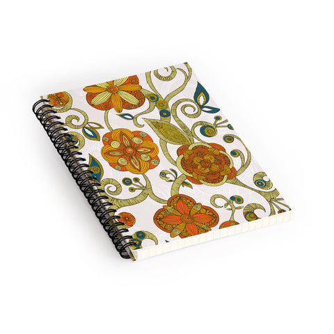 Valentina Ramos Orange Flowers Spiral Notebook