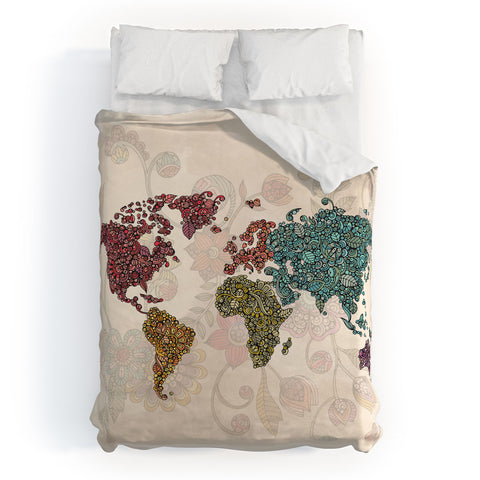 Valentina Ramos Paisley World Duvet Cover
