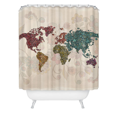 Valentina Ramos Paisley World Shower Curtain