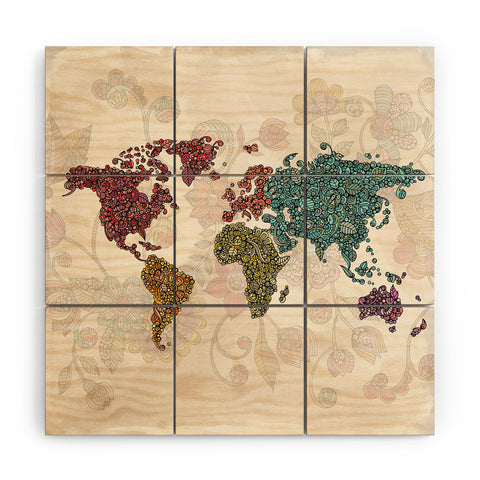Valentina Ramos Paisley World Wood Wall Mural