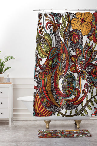 Valentina Ramos Paradise Bird Shower Curtain And Mat