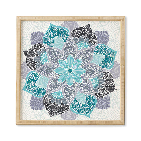Valentina Ramos Petunia Mandala Framed Wall Art