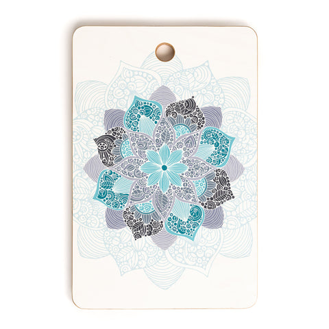 Valentina Ramos Petunia Mandala Cutting Board Rectangle