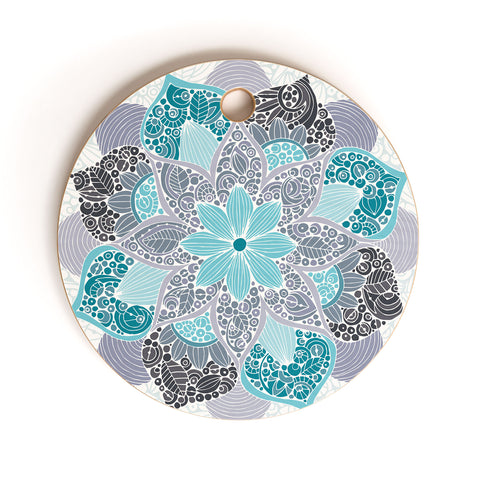 Valentina Ramos Petunia Mandala Cutting Board Round