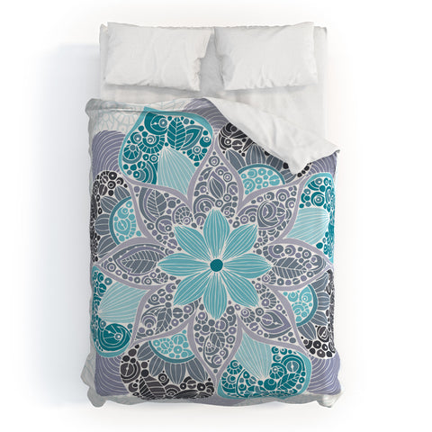 Valentina Ramos Petunia Mandala Duvet Cover