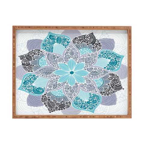 Valentina Ramos Petunia Mandala Rectangular Tray