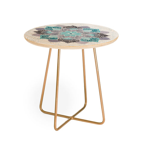 Valentina Ramos Petunia Mandala Round Side Table