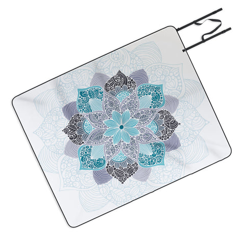 Valentina Ramos Petunia Mandala Picnic Blanket