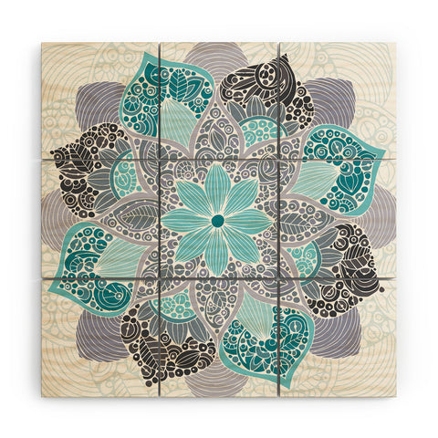 Valentina Ramos Petunia Mandala Wood Wall Mural
