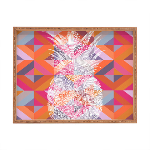 Valentina Ramos Pineapple art Rectangular Tray