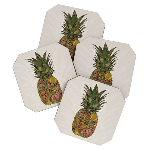 Valentina Ramos Pineapple Flower Coaster Set