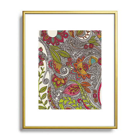 Valentina Ramos Random Flowers Metal Framed Art Print