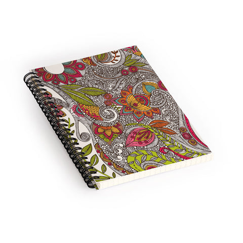 Valentina Ramos Random Flowers Spiral Notebook