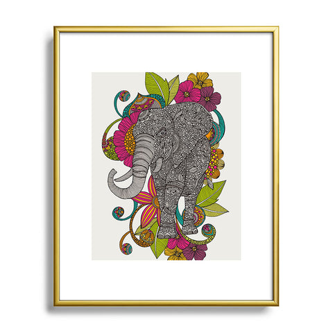 Valentina Ramos Ruby The Elephant Metal Framed Art Print