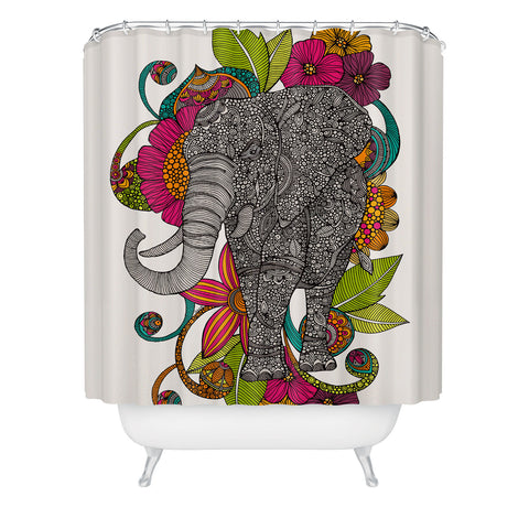 Valentina Ramos Ruby The Elephant Shower Curtain