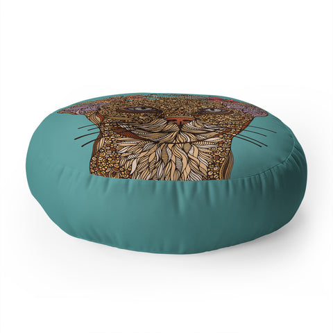 Valentina Ramos Sammy the cat Floor Pillow Round