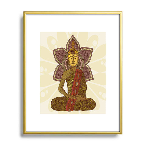 Valentina Ramos Sitting Buddha Metal Framed Art Print