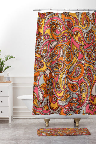 Valentina Ramos Spring Paisley Shower Curtain And Mat