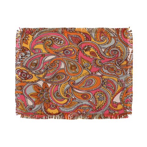 Valentina Ramos Spring Paisley Throw Blanket