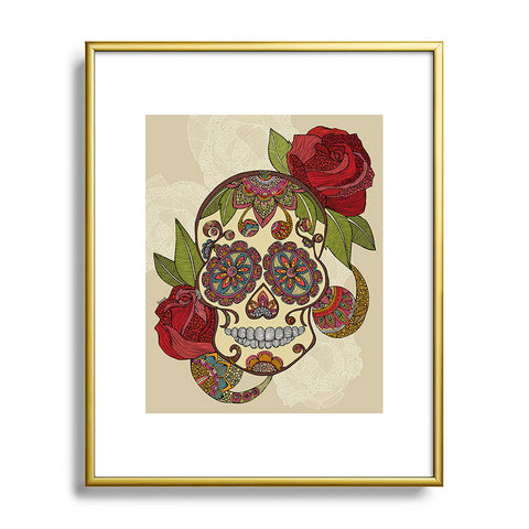 Valentina Ramos Sugar Skull Metal Framed Art Print