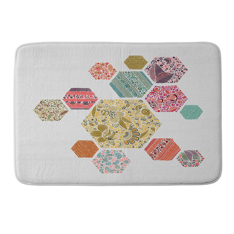 Valentina Ramos Summer honeycomb Memory Foam Bath Mat