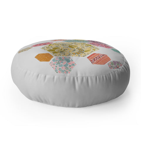 Valentina Ramos Summer honeycomb Floor Pillow Round