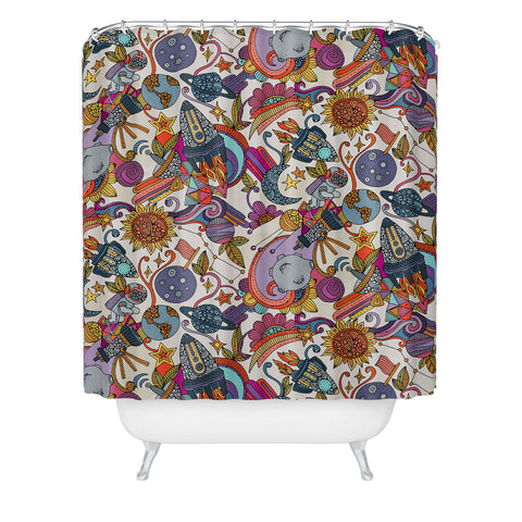 Valentina Ramos Take me to the Moon Shower Curtain