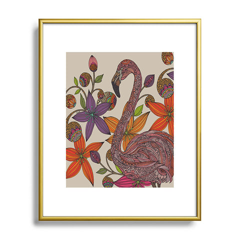 Valentina Ramos The Flamingo Metal Framed Art Print