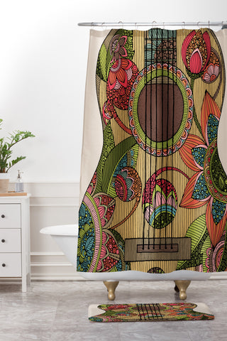 Valentina Ramos The guitar Shower Curtain And Mat