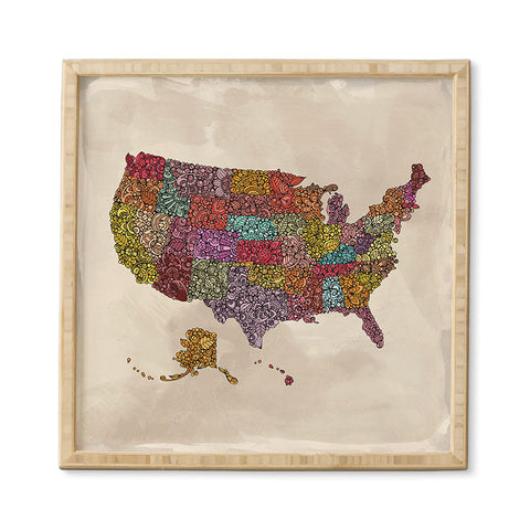 Valentina Ramos The home of the Brave Framed Wall Art