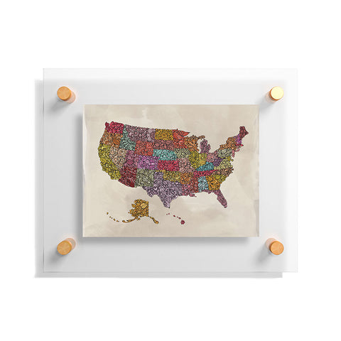 Valentina Ramos The home of the Brave Floating Acrylic Print