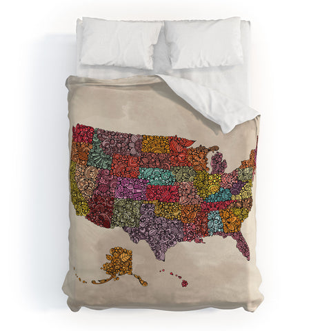 Valentina Ramos The home of the Brave Duvet Cover