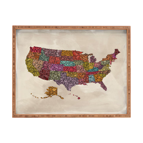 Valentina Ramos The home of the Brave Rectangular Tray