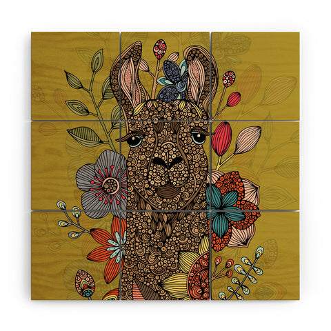 Valentina Ramos The Llama Wood Wall Mural