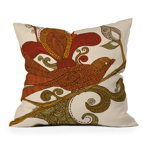 Valentina Ramos The Orange Bird Throw Pillow