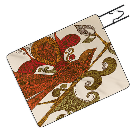 Valentina Ramos The Orange Bird Picnic Blanket