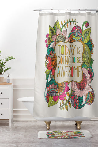 Valentina Ramos Today Is Going To Be Awesome Shower Curtain And Mat