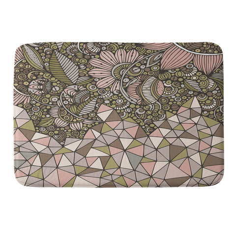 Valentina Ramos Triangle and Flowers Memory Foam Bath Mat