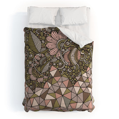 Valentina Ramos Triangle and Flowers Comforter