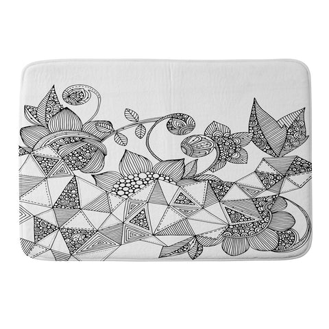 Valentina Ramos Triangle Flowers Memory Foam Bath Mat