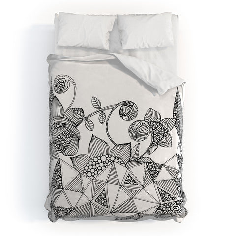 Valentina Ramos Triangle Flowers Duvet Cover