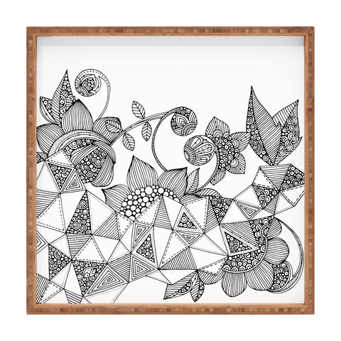 Valentina Ramos Triangle Flowers Square Tray