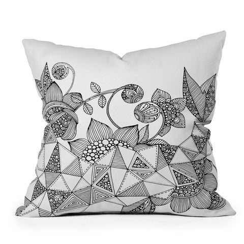 Valentina Ramos Triangle Flowers Throw Pillow
