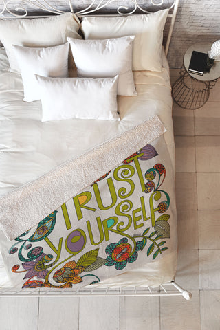 Valentina Ramos Trust Yourself Fleece Throw Blanket