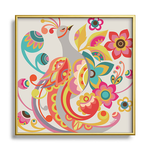 Valentina Ramos Unwavering Avis Metal Square Framed Art Print